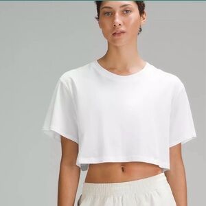 Lululemon Athletica White Crop Top